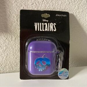 Disney Villains Purple Earbud Case Keychain